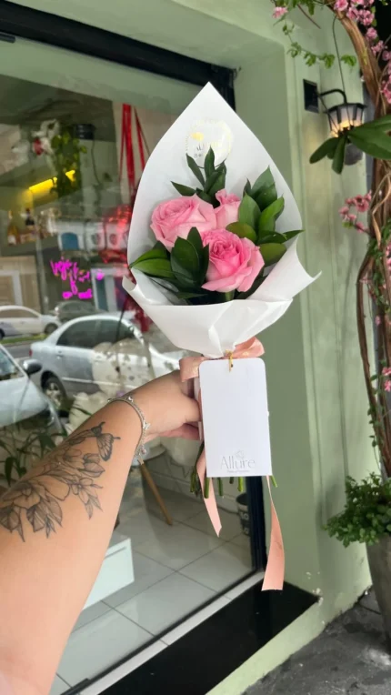 Buquê de 3 Rosas Coloridas