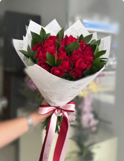 Buquê 20 Rosas Vermelhas Allure