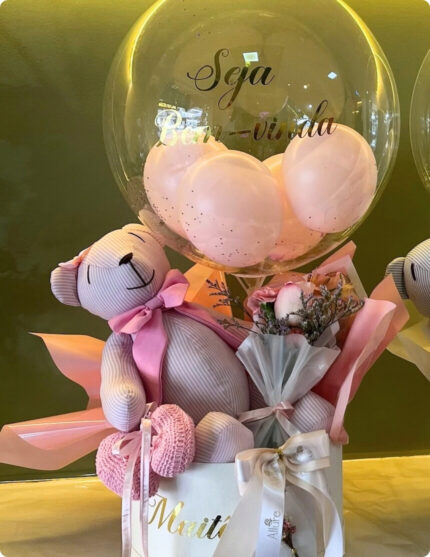 Pelúcia artesanal listrado